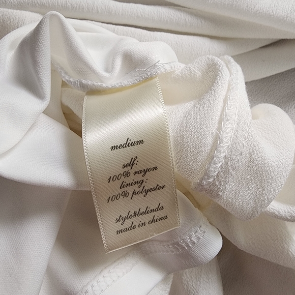 Altar'd State White Maxi Dress with Lace and Embroidery - Picture 5 of 7